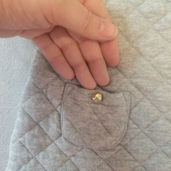 Janie and Jack Faux Fur Quilted Dress Size 6 to 12 months - Picture 3 of 7